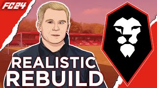 REALISTIC REBUILD SALFORD CITY BERSAMA PAUL SCHOLES DI FC 24 [upl. by Yendyc]