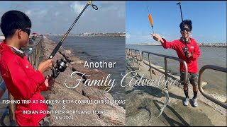 Fishing Trip to Packery Channel Jetty and Indian Point Pier Texas 2024 [upl. by Atteloc]