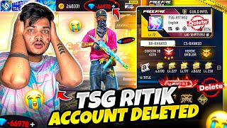 Free Fire TSG Ritik Id Gone 🥲 300000 Diamonds Wasted 💎 Rich To Poor In 10 Mins Garena Free Fire [upl. by Sandro]