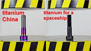 HYDRAULIC PRESS VS TITANIUM BOLTS [upl. by Erret]