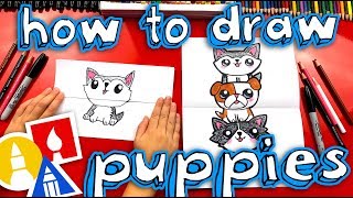 How To Draw A Puppy Stack Folding Surprise [upl. by Liebman]