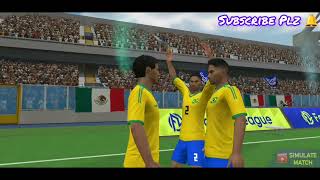 Football League International Cup  Brazil VS Maxico  Incredible Goals  Android amp iOS Gameplay [upl. by Grantham]