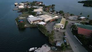 Drone Aerial video of the beautiful Colonia town in the State of Yap FSM [upl. by Nnylireg]