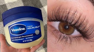 How to grow long eyelashes fast with vaseline in 7 days [upl. by Lap]