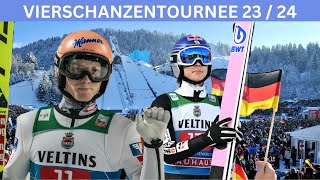 Skispringen Vierschanzentournee GarmischPartenkirchen 1 Durchgang [upl. by Ahsats]