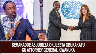 Ssemakadde asuubizza okuleeta obukakwfu ku Attorney General Kiwanuka [upl. by Hullda797]