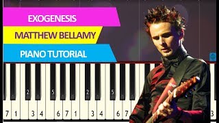 Matthew Bellamy  Exogenesis Symphony Part 3 piano acoustic synthesia tutorial [upl. by Audley638]