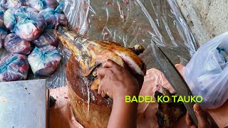 बँदेलको टाउको काटेको । Badelko Tauko Kateko  Wild Boar Head Cutting  Ramesh Deupate [upl. by Bertha599]