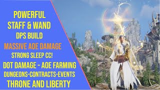 Powerful Staff and Wand DPS Build for Throne and Liberty [upl. by Baniez718]