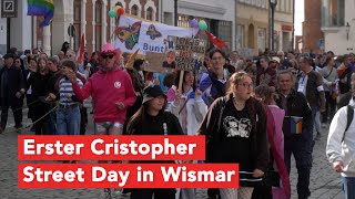 2000 Menschen bei erstem Christopher Street Day in Wismar [upl. by Yeta]