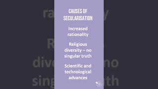 Secularisation  60 Second Sociology GCSE Families [upl. by Hallutama]