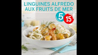 Linguines Alfredo aux fruits de mer [upl. by Ethelbert]