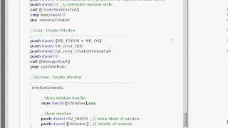 NASM Basic Window Win32 API The Netwide Assembler [upl. by Wilfrid]