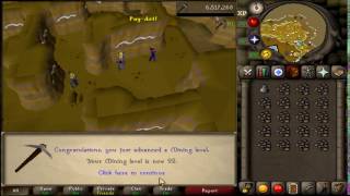 92 Mining at the motherlode OSRS  Oldschool RuneScape [upl. by Akeemaj315]