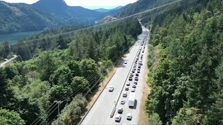 Locals call for barrier on stretch of Malahat after woman seriously injured in headon crash [upl. by Atoiganap]