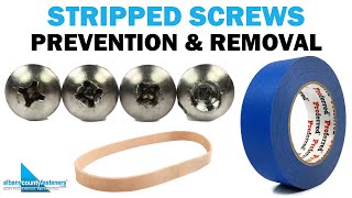 Stripped Screws  Prevention amp Removal  Fasteners 101 [upl. by Eiderf168]