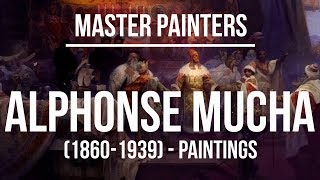 Alphonse Maria Mucha Paintings 18601939 4K Ultra HD [upl. by Lander168]