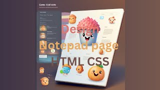 Designing a Notepad Page for Your Website HTML amp CSS Tutorial for Beginners [upl. by Clabo976]