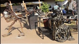 African Americans visit Thapong Visual Art Center in Gaborone Botswana [upl. by Shaff]