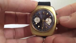 Vintage Difor Suisse Chronograph Mens Watch with Landeron 149 from 1960s [upl. by Tingley]