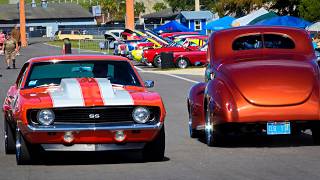 Car Show heaven Old School Car Shows USA classic cars amp trucks hot rods muscle cars Car Cruise 4K [upl. by Ayeka]