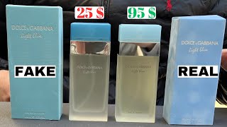 Fake vs Real Dolce amp Gabbana Light Blue Perfume  How to spot fake Dolce amp Gabbana Light Blue [upl. by Ys]