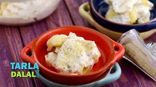 Potato in Cottage Cheese Sauce Papas a la Huanciana by Tarla Dalal [upl. by Gardia178]