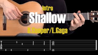 Shallow Intro  Guitar Tutorial with TAB [upl. by Carpenter]