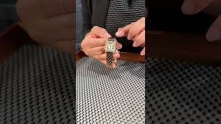 Cartier Santos Demoiselle Large Rose Gold Diamond Ladies Watch WF9007Z8 Review  SwissWatchExpo [upl. by Yojenitsirk97]