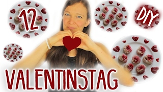 12 DIY GESCHENKIDEEN zum Valentinstag ❤ 2  Süßes Sushi Herzpizza Herzgirlande [upl. by Ewald]