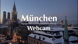 Webcam München  Grandiose Sicht auf den Weihnachtsmarkt [upl. by Sherri]