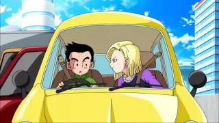 Krillin and 18 Stuck In Traffic English Dub [upl. by Casimire]