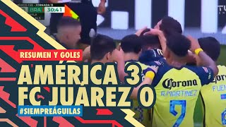 Resumen y todos los goles América 30 Juárez  Clausura 2022 [upl. by Alliehs]