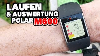 Polar M600 im Test Laufen Auswertung amp HerzfrequenzGenauigkeit 4 deutsch [upl. by Ayik]