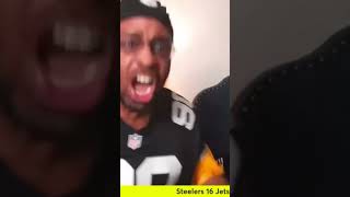 Steelers Fan Reaction To The 2nd Interception By Beanie Bishop Steelers NFL Shorts [upl. by Selene]