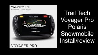 Trail Tech Voyager Pro Polaris snowmobile [upl. by Clemente400]