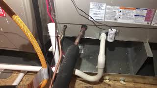 Properly Configuring a Trap and Air Vent on a Condensate Drain Line [upl. by Dnumyar648]