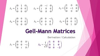 GellMann Matrices  Derivation  Enginist Show Ep 43 [upl. by Sokil446]