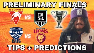 AFL 2024 Preliminary Finals Tips  Predictions [upl. by Sirois]