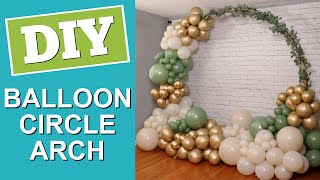 Circle Balloon Backdrop with Eucalyptus [upl. by Merilee915]