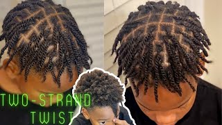 How to DoubleTwo strand🧬Twist🧬Short men hair🔥STRETCHED🔥Using hair foam [upl. by Pang]