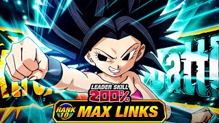 REALLY GOOD LEVEL 10 LINKS 100 EZA TEQ CAULIFLA DBZ Dokkan Battle [upl. by Esch]