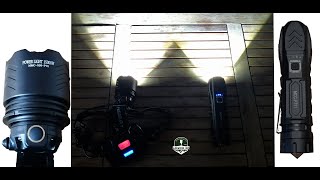 HeadLamp XHP 70 Vs Flashlight XHP 90 Test Review 2021 Torch USB Charger [upl. by Ioved]