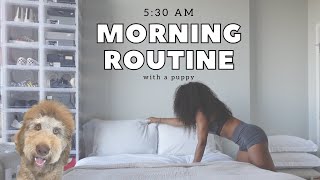 Living Alone in NOLA  530 AM Morning Routine with A Labradoodle Puppy [upl. by Ydrah]