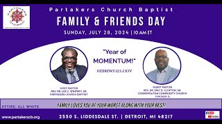 Partakers Church Friends amp Family Worship Service 72824WE DO NOT OWN THE RIGHTS TO THIS MUSIC [upl. by Anauqahs939]