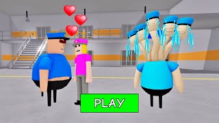 SECRET UPDATE  POLICE COP FALL IN LOVE WITH POLICE GIRL OBBY ROBLOX roblox [upl. by Kcirddet]