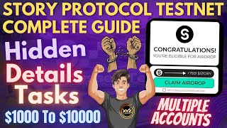 Story Protocol Airdrop  Complete Guide  story protocol testnet  free crypto airdrop  XYZ Crypto [upl. by Leirua]