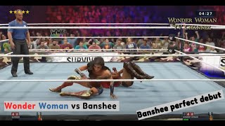 WWE W2K23 Banshee vs Wonder Woman Gal Gadot  IronWoman Match [upl. by Travus465]