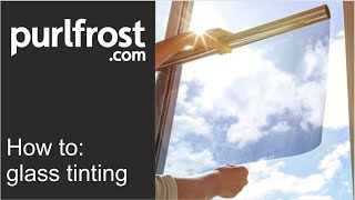 How to apply tinted window film single handedly by Purlfrost [upl. by Melton]