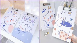 DIY STATIONERY IDEAS 💡 How to make Cute Exam Board at home  School supplies [upl. by Yevad]